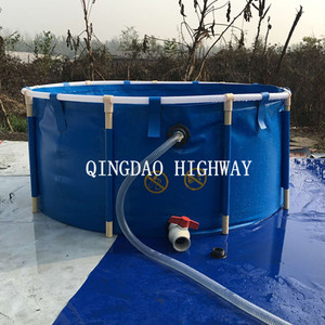 Totalmente Personalizado Grande Plástico Aquacultura De Tanque De Peixes Dobrável E Dobrável PVC Tanques 15000l - Product Image 4
