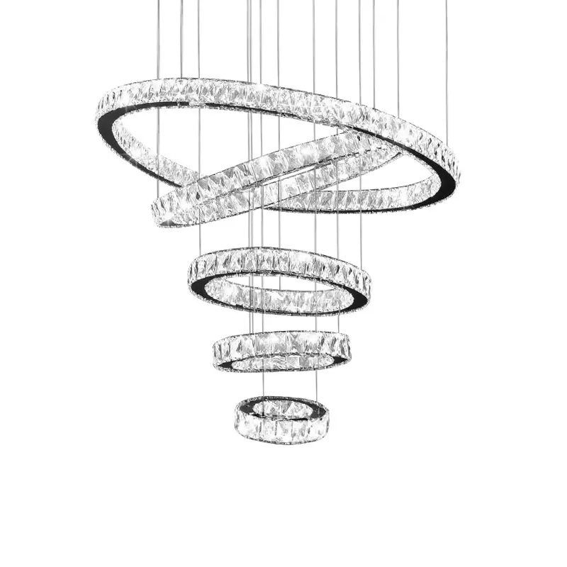 1pcs 20cm Round Chandelier Crystal K9 Pendant LED Hanging Light for Living Room Ceiling Lamp Crystal Light