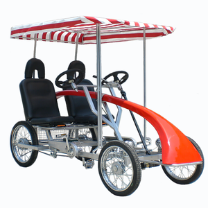 Di alta Qualità di Colore Rosso 2 Persona 4 Ruote <span class=keywords><strong>Tandem</strong></span> Bicicletta Surrey Bici - Product Image 3