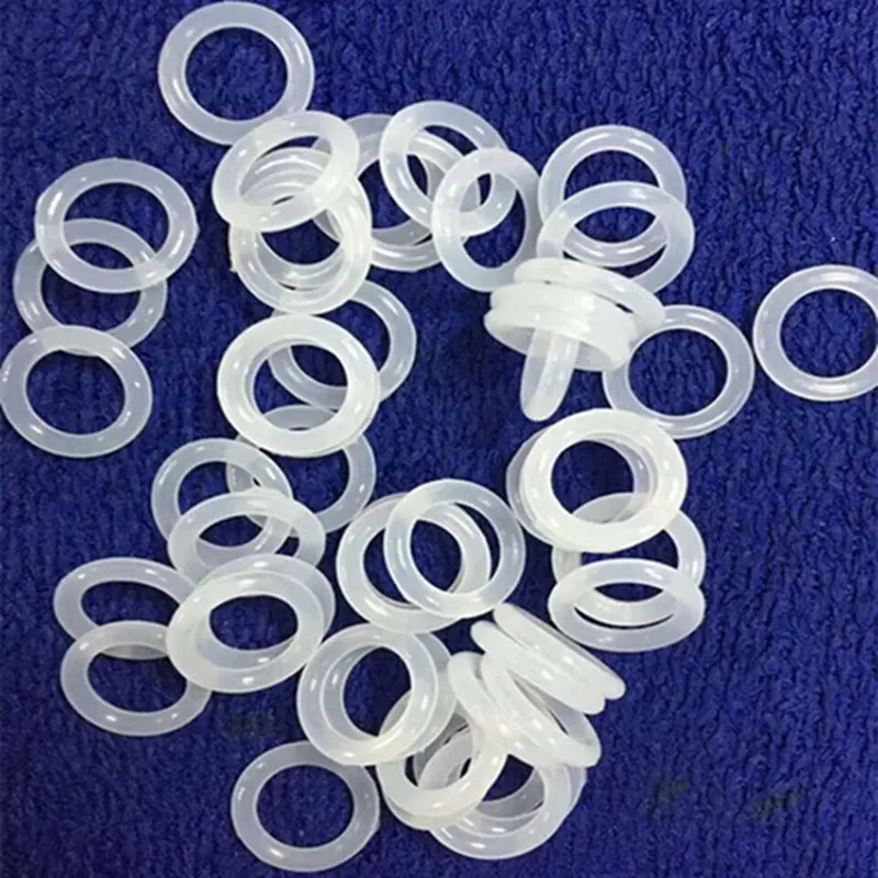 soft white clear transparent medical grade silicone o-ring/flat silicone sealing washer gasket