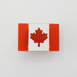 Día de Canadá bandera intermitente led pin