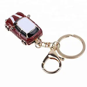 Custom 3D Design Stamping Hard Enamel Car Shaped Keychain