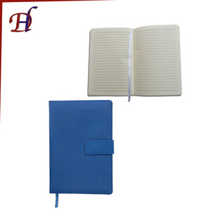 2017 <span class=keywords><strong>papeleria</strong></span> A5 portátil con logotipo en relieve Tapa dura PU cuero cuaderno diario - Product Image 1