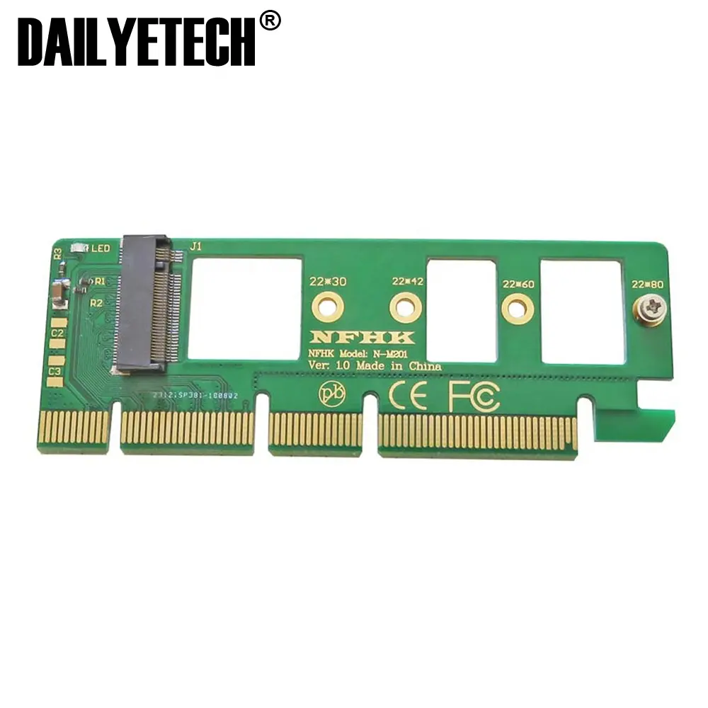 PCIE a M2 adaptador PCI-e PCI Express 3,0 X4 X8 X16 a NGFF M clave M.2 NVME AHCI SSD adaptador para XP941 SM951 PM951 A110