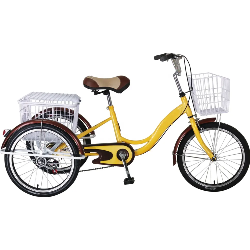 Pedicab com assistente elétrico para pedal, 24 '', caixa de carga, bicicleta com três rodas, para venda
