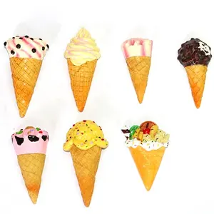 Tùy Chỉnh Nam Châm Tủ Lạnh Của Mô Phỏng Thực Phẩm Ice Cream Cone Sáng Tạo Từ Lưu Niệm Nhựa Tủ Lạnh Nam Châm