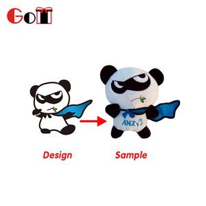 Nuevo diseño personalizado suave Panda oso gordo lindo policía Panda peluche - Product Image 4