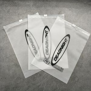 Phân hủy sinh học Frosted PVC dây kéo T-Shirt Vải Nhựa Bao Bì Túi logo - Product Image 1