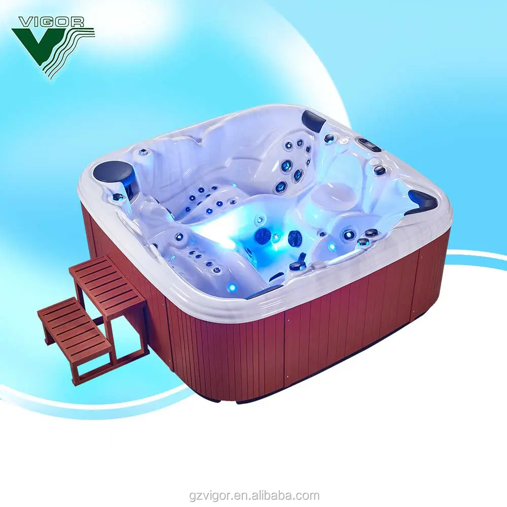 Akrilik hidroterapi açık fiberglas mini yüzme havuzu JY8018