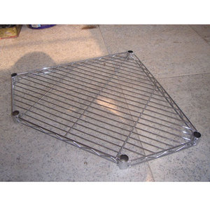 Estante de alambre cromado de alta calidad, estanterías con forma de ventiladores, tiendas y ventiladores de supermercado, sistema de metro en forma de superficie cromada - Product Image 4