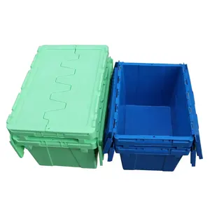 QS可堆叠的可嵌套动箱带盖矩形塑料食品包装水果容器，带盖批发