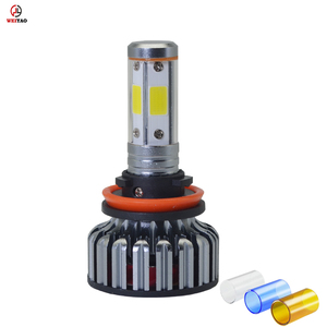 Weiyao 4000lm Cada bombilla led faro nuevo diseño V18s <span class=keywords><strong>4</strong></span> lados chip cob faro venta al <span class=keywords><strong>por</strong></span> mayor - Product Image 5