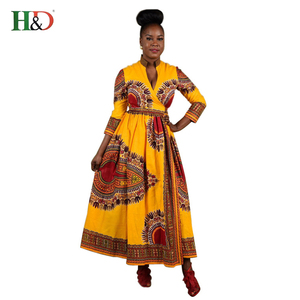 H & D China wholesale fashion clothing 2018 female Floral Designs African traditional dress for ladies - Product Image 5