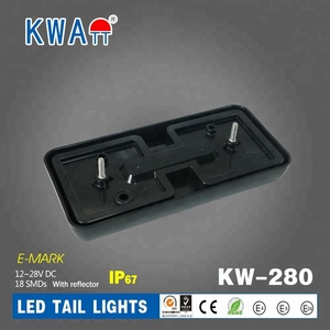 Nhà Máy Chất Lượng Cao 18Pcs SMDs12-24V Hình Chữ Nhật Xe Tự Động Dừng Lần Lượt Phía Sau Đuôi Đèn Cho Xe Tải Trailer Marine Với E-Mark - Product Image 3