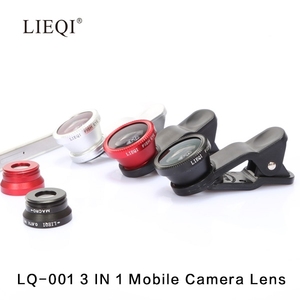 orient 3 en 1 magie téléphone mobile camera lens fisheye / grand - angle / premier clip objectif de la caméra LQ-001 - Product Image 5