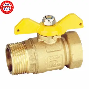 válvula de control de la freidora de gas ture union brass ball ss304 valves
