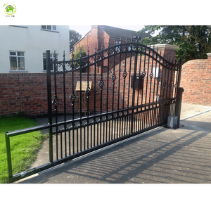 Sắt 2018 Pane Thịt Nướng Thiết Kế Trượt Cổng Đỏ Bừng Cửa - Product Image 1