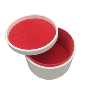 Alta calidad promocional reutilizable de pu de cuero redondo caja de embalaje para pastel de <span class=keywords><strong>Luna</strong></span> cinturón flor - Product Image 2