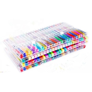 Stylos à encre gel néon pastel métallisé paillettes et paillettes néon 100 couleurs stylos gel set avec logo personnalisé