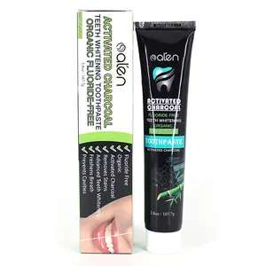 Free Design Private Label Natural Formula Peppermint Whitening Bamboo Charcoal Toothpaste