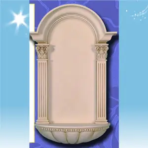 Fireplace PU Niches Home Building Wall Decoration Gypsum PU polyurethane niches material products