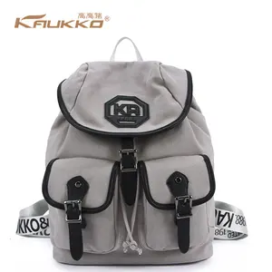 School Book Bag Outdoor Travel Knapsack Cotton Canvas Rucksack Student Bag Day Backpack