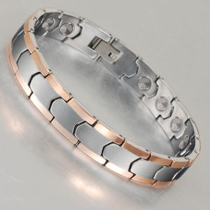 Wollet แฟชั่นชุบกาแฟ Germanium Bio Magnetic Therapy สร้อยข้อมือทังสเตน - Product Image 4