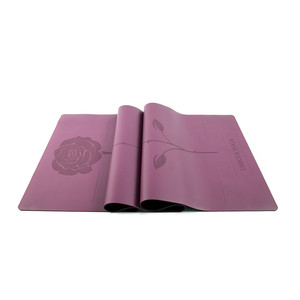 SGS <span class=keywords><strong>profesional</strong></span> púrpura Pu de goma estera de <span class=keywords><strong>Yoga</strong></span> rollo Dropshipping. exclusivo. Durable ecológico 100 goma Pu <span class=keywords><strong>Yoga</strong></span> <span class=keywords><strong>Mat</strong></span> - Product Image 4