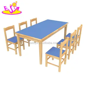 Table et chaise d'école en bois pour enfants, vente en gros, bon marché, pour primaire et maternelle, W08G231, offre spéciale