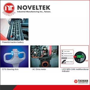 Carretilla elevadora apiladora eléctrica contrapesada para peatones de 1-2 toneladas AC móvil - Product Image 2