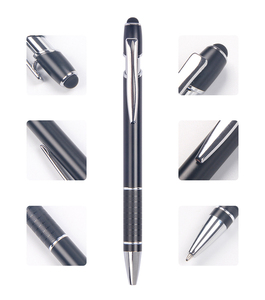 2-en-1 en aluminium mat pour stylet avec bouton-poussoir Touch & Oil Fonction bille Accessoire pour téléphone portable - Product Image 2