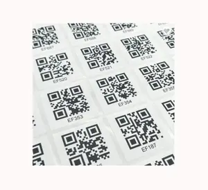 1356 ميجا هرتز QR Code NTAG213 RFID فارغة العلامة ملصق