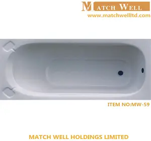 宣城浴缸制造商丙烯酸浴缸，标准尺寸浴室浴缸，固体表面CE ROHS丙烯酸浴缸MW-59