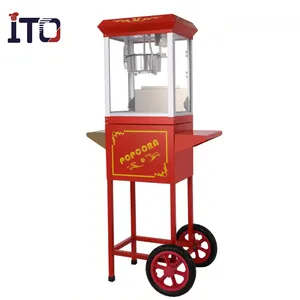 Commercio all'ingrosso CE ha approvato popcorn maker, attrezzature spuntino popcorn macchina con il carrello # ASQ PC6