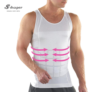 S-SHAPER Custom Men's Body Shaping Shapewear Tank Tops Breathable Knitted Fitness Quick Dry Compression <strong>Sweat</strong> <strong>Vest</strong> - Product Image 2