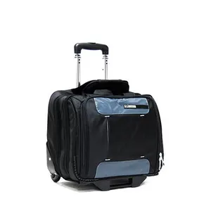 Hot sale soft lightweight cabin travel laptop luggage bag with 2 wheels