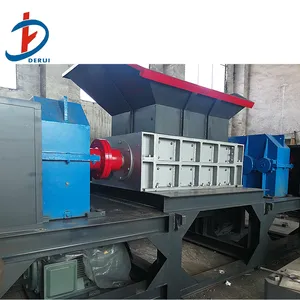 waste tyre shredder machine dual shaft shredder scrap tire recycling shredder