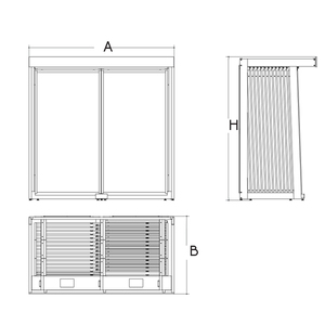 Présentoir sur pied personnalisé pour carreaux de céramique de grande taille, style poussoir, avec hauteur réglable pour la construction - Product Image 2