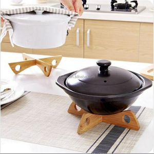 Alfombrillas <span class=keywords><strong>de</strong></span> mesa <span class=keywords><strong>de</strong></span> bambú multifunción Olla resistente al calor Holderc plegable - Product Image 4