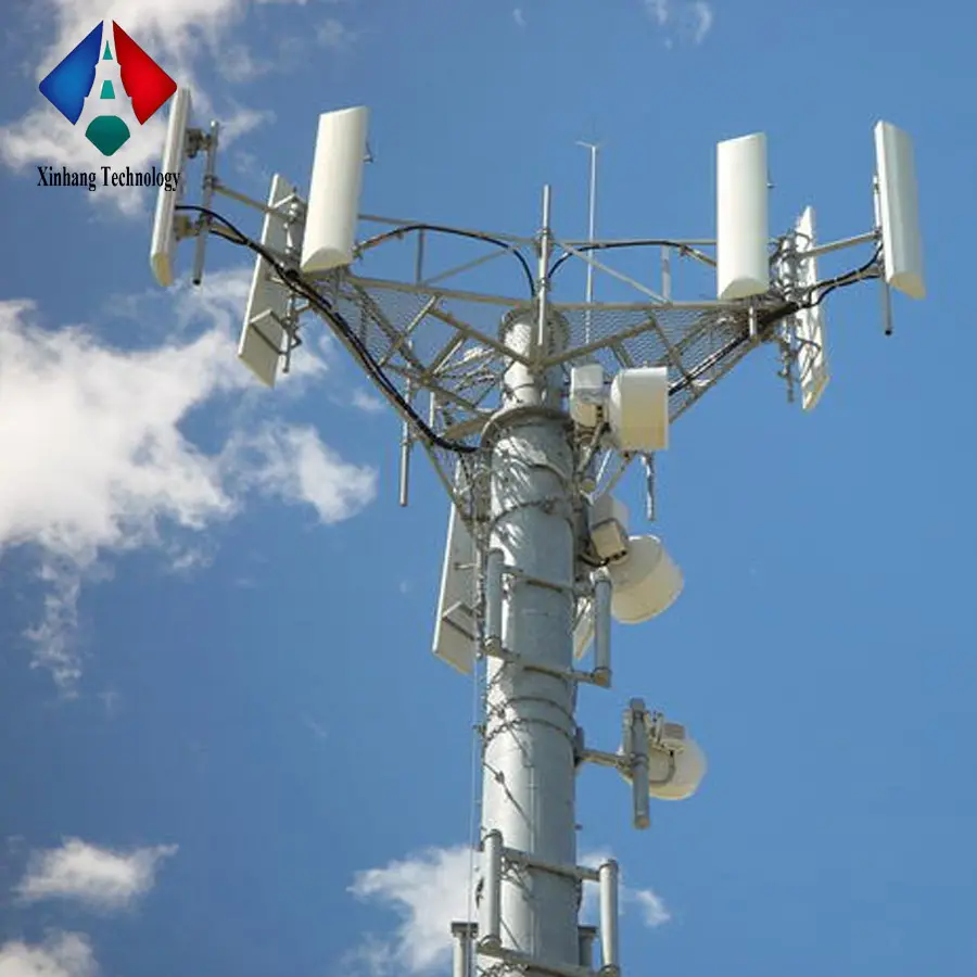 Menara Antena Telekomunikasi Jarak Jauh, Monopod Wifi dan Antena Diput