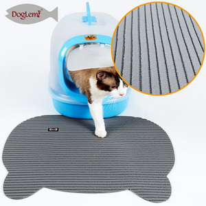 Tapis de tamis antidérapant pour litière chat, antidérapant, capture des déchets des animaux de compagnie, tapis de bol en mousse de PVC, 100 pièces - Product Image 2