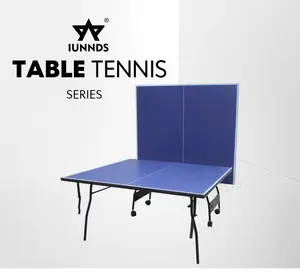 Mesa de tenis de mesa profesional, plegable, de retorno, interior