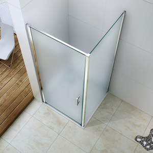 Orico — boîtier de douche carré à deux portes, meuble de luxe, facile à installer, avec verre givré de 6mm - Product Image 2