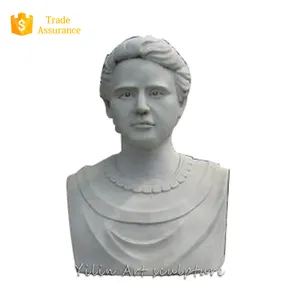 marmeren beroemde buste van Marie Curie yl-t126
