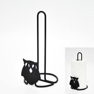 Soporte de libro de cocina con diseño de búho de alambre recubierto negro - Product Image 5