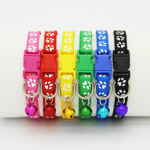 Großhandel Günstige einfache niedliche einfache Nylon Regenbogen Hund Katze Halsband mit Glocke - Product Image 6