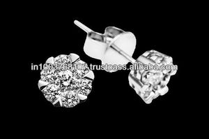 IGI Certificate CVD HPHT 0.5ct 1ct 2ct DE VVS1 VS1 Lab Created Diamond 14K 18K Gold <b>Earrings</b> Lab Grown Diamond <b>Stud</b> <b>Earrings</b> - Product Image 4