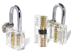 Pratique Verrouillage Cueillette Ensemble Outil <span class=keywords><strong>Transparent</strong></span> Lockpick <span class=keywords><strong>Cadenas</strong></span> 6pcs Visible Cutaway Cristal Pin Gobelet À Clé - Product Image 2