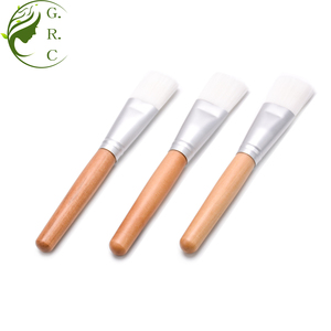 Doğal ahşap renk yüz maskesi fırçası tüm maskeleri laminasyon kendi logo private label - Product Image 3