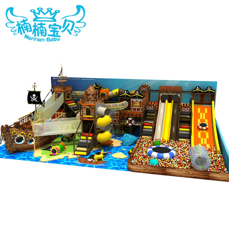 Nannan attrezzatura da gioco per nave pirata di alta qualità per bambini set da gioco morbido per bambini al coperto avventura per bambini jungle gym park maze